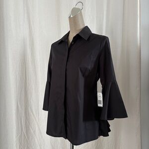 PINK TARTAN Black Button Down - 100% Cotton - Canadian